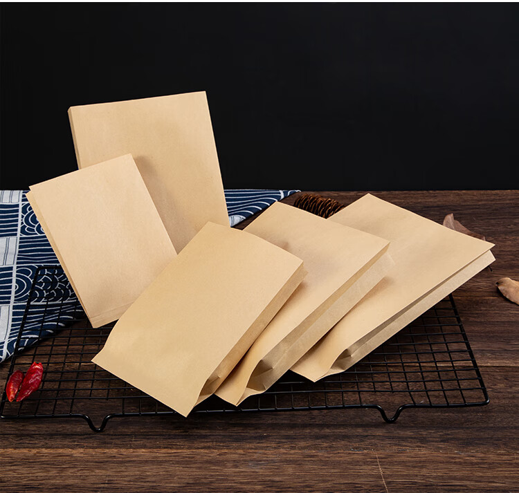 装鸡腿的纸袋子纸质食品袋装包子鸡腿烤面筋纸袋外卖包装袋肉夹馍纸袋