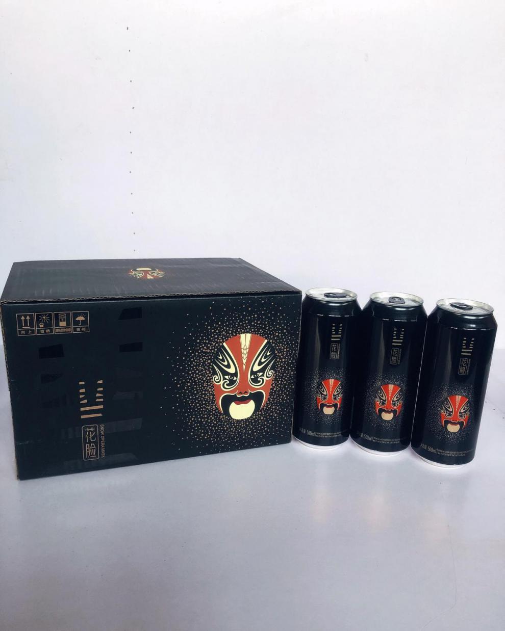 雪花啤酒 纯酿脸谱花脸 500ml*12听 临期雪花脸谱花脸听易拉罐啤酒