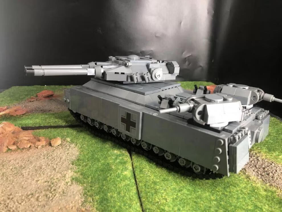 【速发】柒彩创意moc二战军事苏军kv44巨鼠p1000重型坦克动画拼装积木