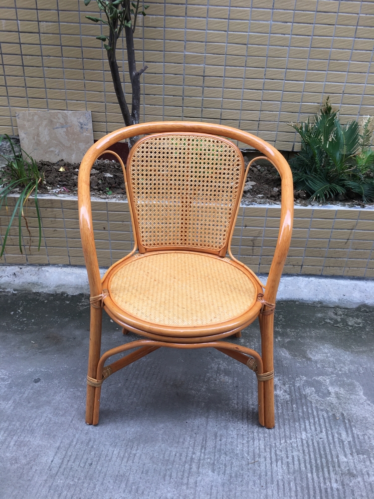天然藤编椅藤椅三件套单人阳台家用印尼天然真藤编织老式电脑办公老人