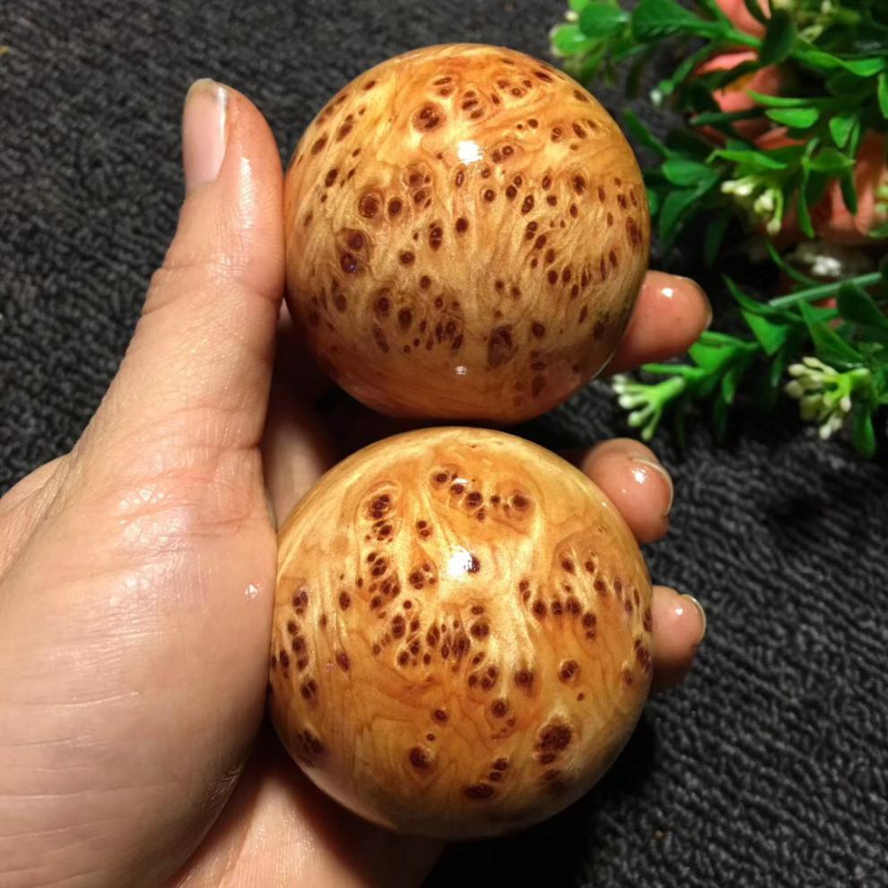 微惠华太行崖柏手球崖柏球手转球崖柏木球手玩球按摩球崖柏精雕45核桃