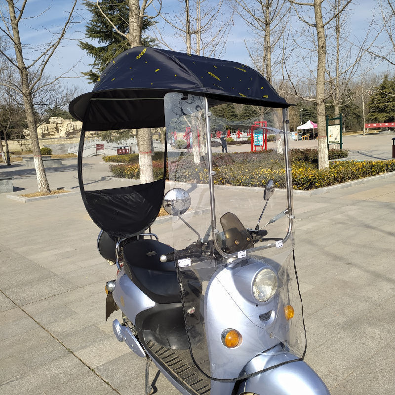 电动车雨棚蓬雨棚电动车新款电动摩托车雨棚电瓶车防风罩防雨防晒罩