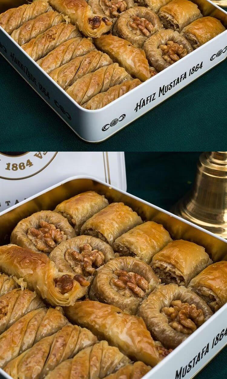 hafiz mustafa 1864土耳其巴克拉瓦果仁蜜饼核桃夹心礼盒高档零食