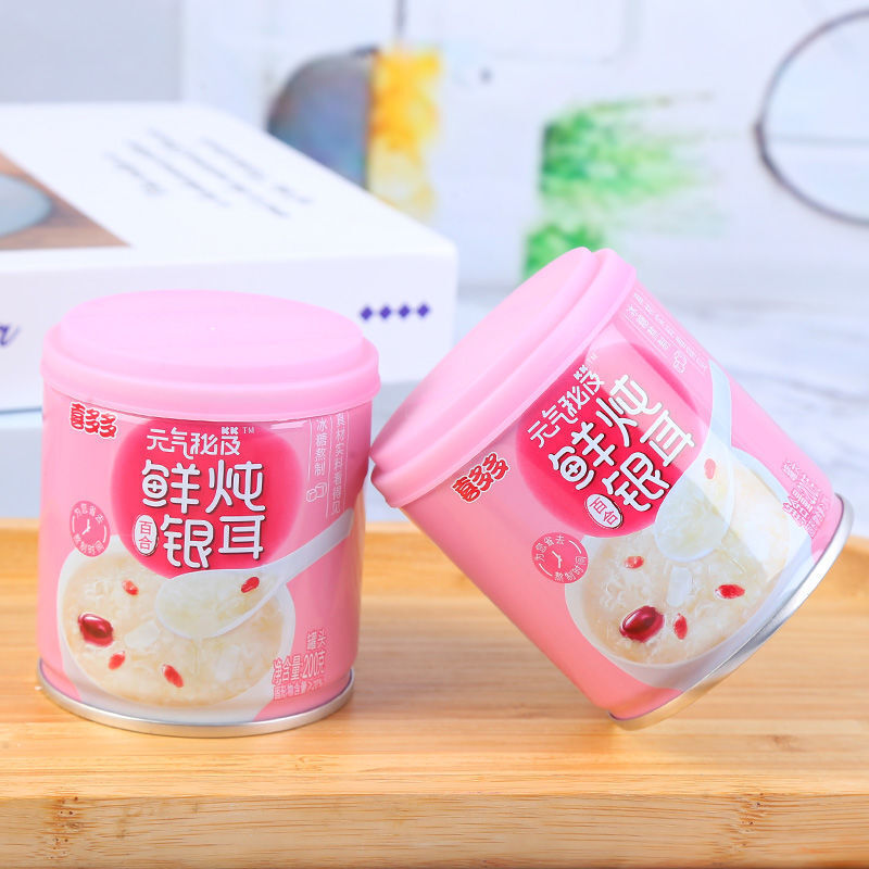 喜多多鲜炖银耳200克12罐银耳羹冲泡即食喜多多鲜炖百合红枣枸杞元气