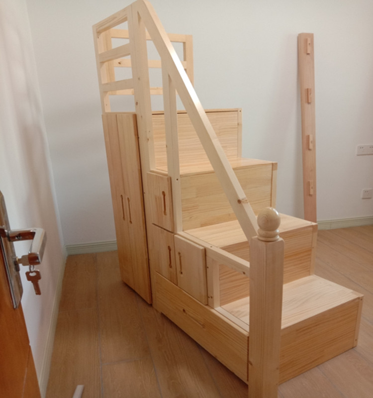 台阶步梯柜实木踏步柜单卖楼梯柜儿i童床踏步柜储物柜上下床多功能步