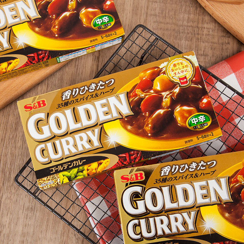 日本进口sb爱必思咖喱酱中辛微辣咖喱块35种香料料理包咖喱调味料 19
