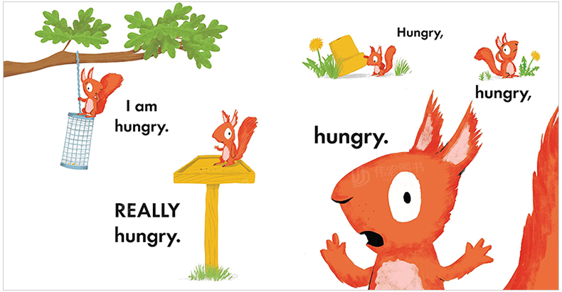 《我饿了 i am hungry 有趣搞笑 英文原版进口儿童绘本插图》【摘要