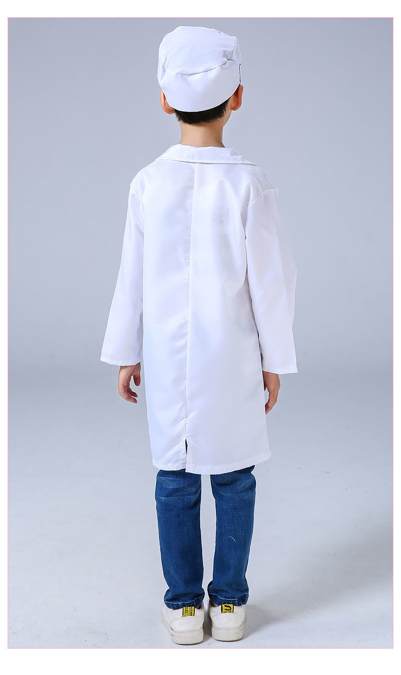 儿童医生服装儿童医生服装幼儿长短袖演出职业角色扮演表演过家家小白