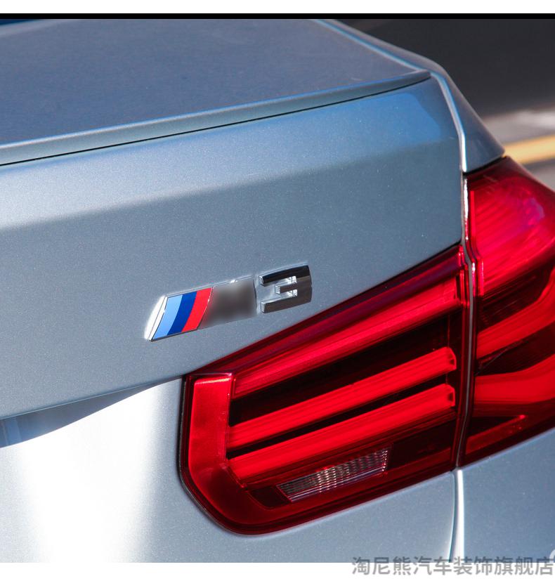 出2022款宝马原装尾标改装原厂款m标1系3系5系m5m3运动车标x1/x3/x5车
