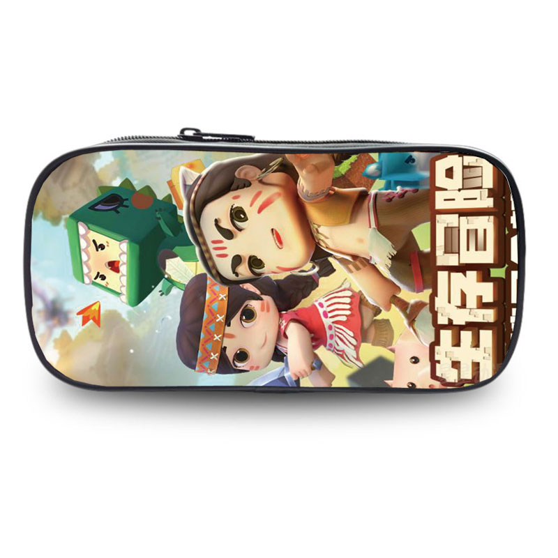 京闪配送晨光游戏机文具盒游戏迷你世界笔袋小艾妮妮酋长夫人文具盒小