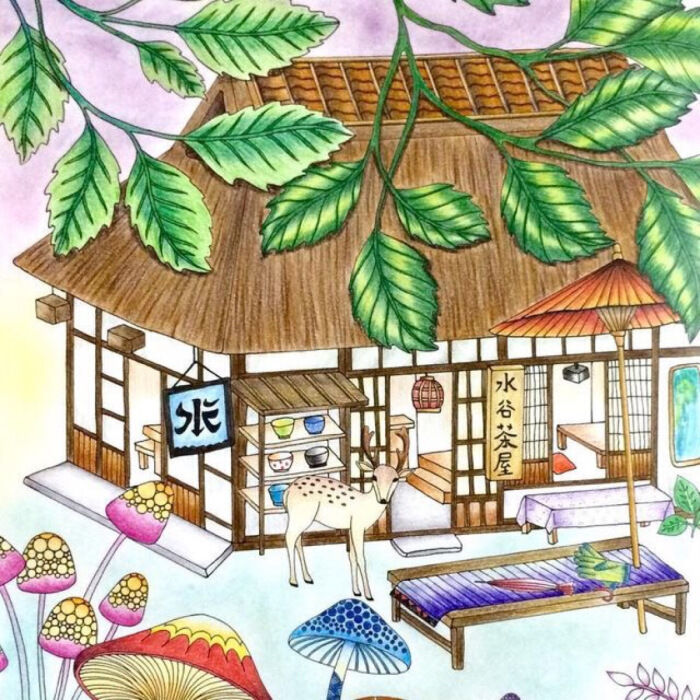 【秋韵流云】aaa秘密花园奇幻梦境96页儿童成人减压填色涂色手绘书 96