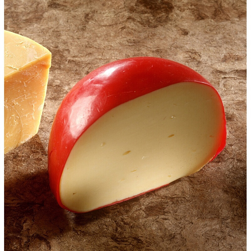 即食皇冠达淡味伊顿奶酪球荷兰红波芝士红波奶酪500g装 整块1.