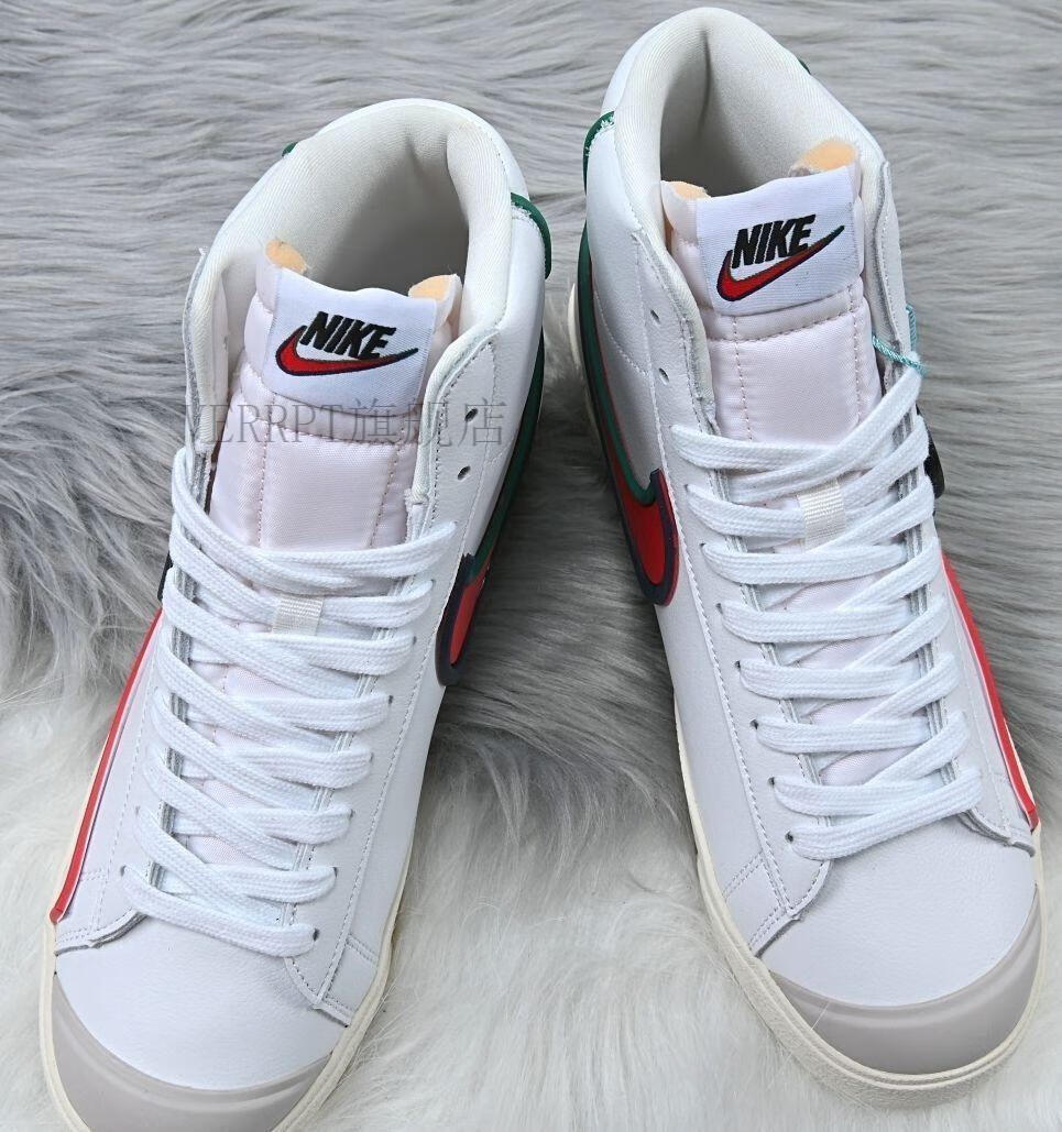 【官方旗舰】开拓者blazermid77电玩像素彩虹镭射夜光男女鞋高低帮