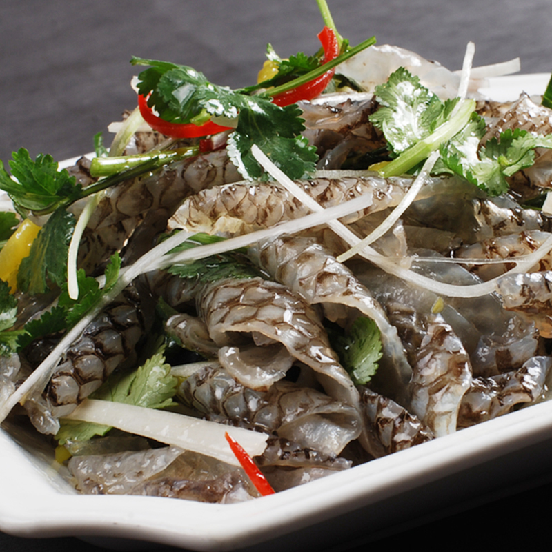 渔歌食族红油香辣鱼皮卷包230gx1包qq弹鱼皮即食凉拌菜下酒菜