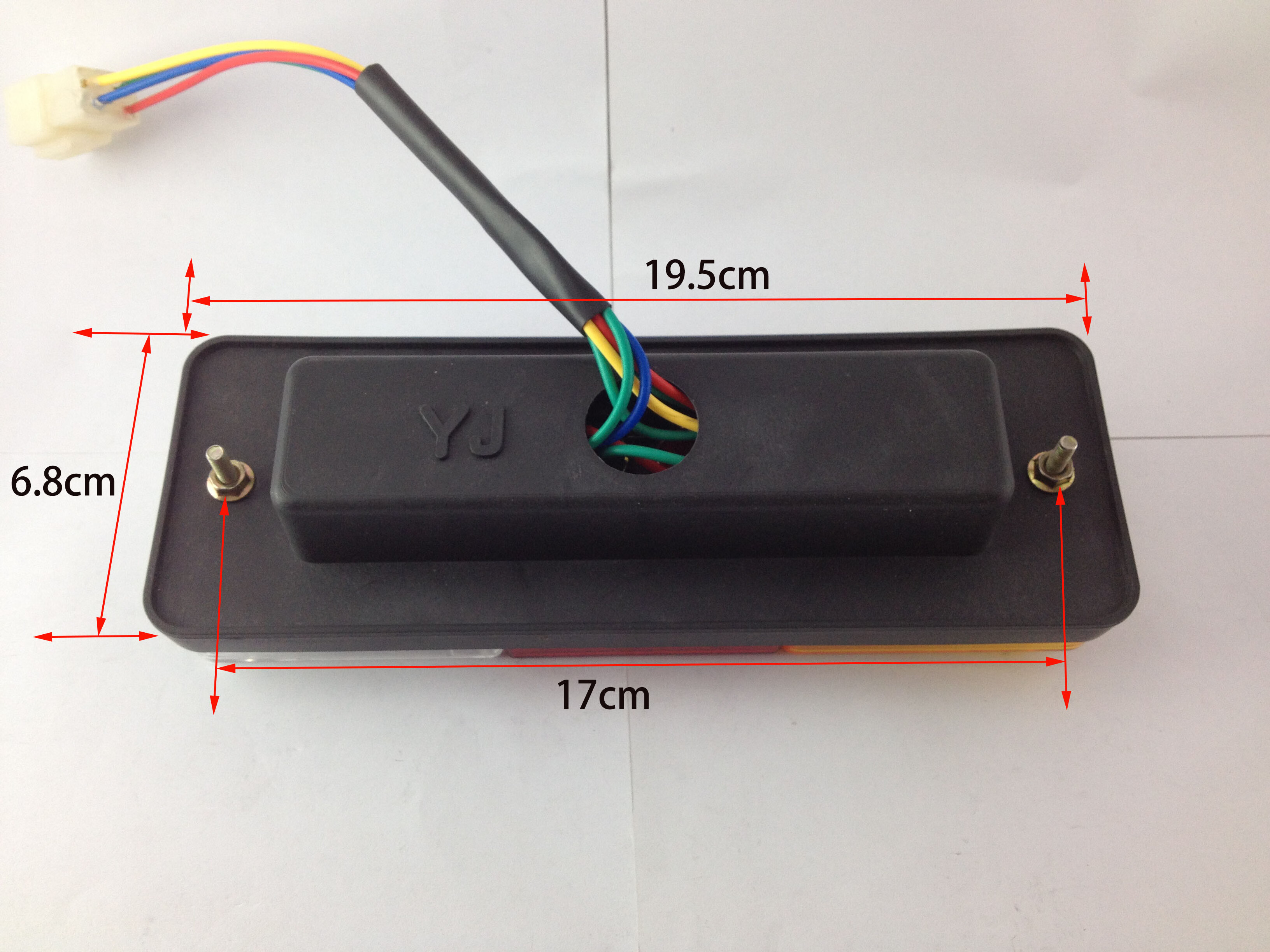 電動三輪車後尾燈插泡總成通用轉向燈剎車燈行車燈12486070箭頭930一