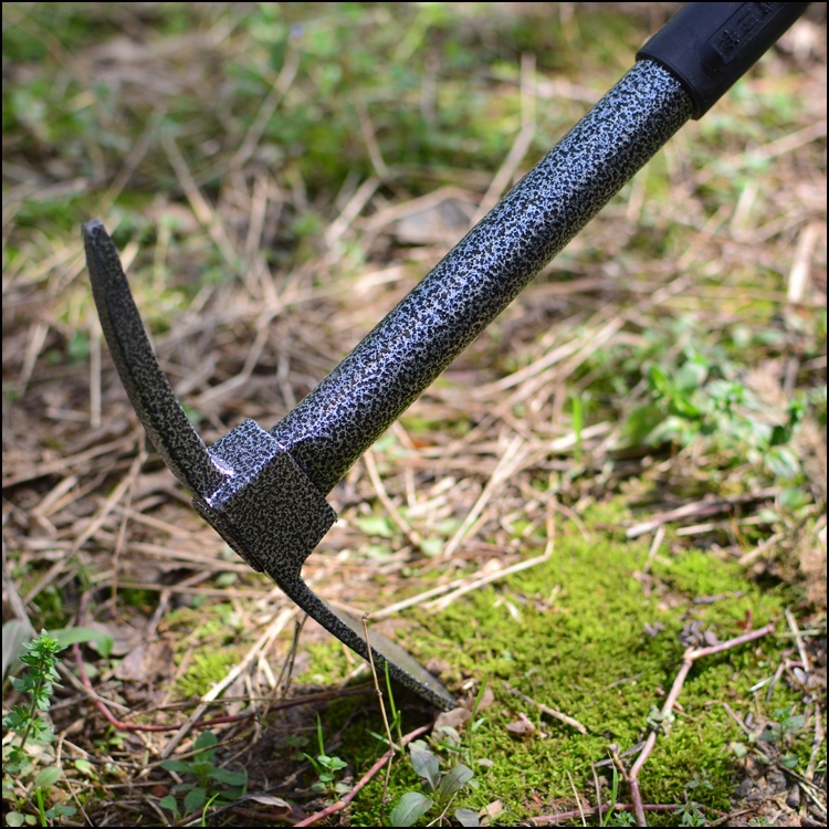 小锄头 铁柄两用锄挖土刨地栽种挖竹笋小洋镐 铆式园艺羊角锄(580克)