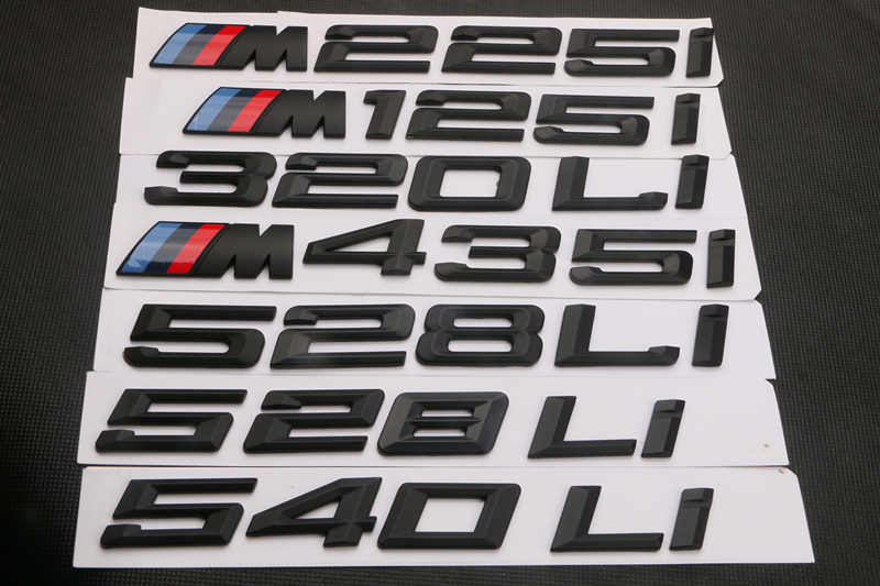 宝马黑色字标车标 宝马1系2系3系4系5系6系7系x1x3x4x5x6黑色车标 gt