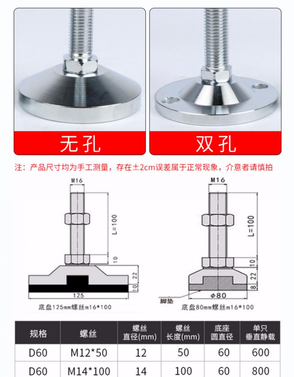 重型腳杯調節地腳螺栓m12碳鋼固定金屬機腳m16可調節防滑墊支撐腳京臣