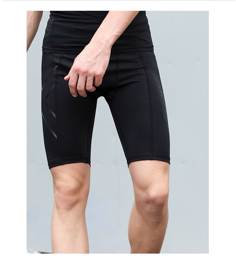 耐克运动压缩裤男 高弹跑步健身速干五分裤马拉松训练短裤夏季薄款