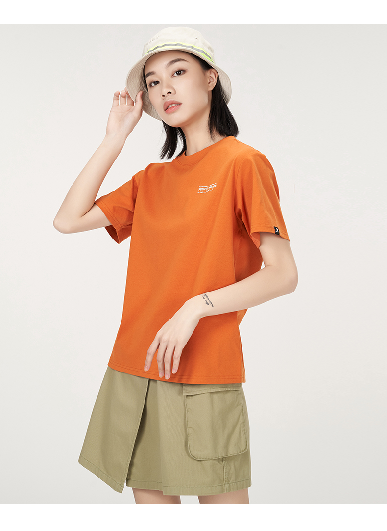 特步t恤女短袖夏季新款女装基础款百搭休闲运动上衣显瘦半袖黑xl