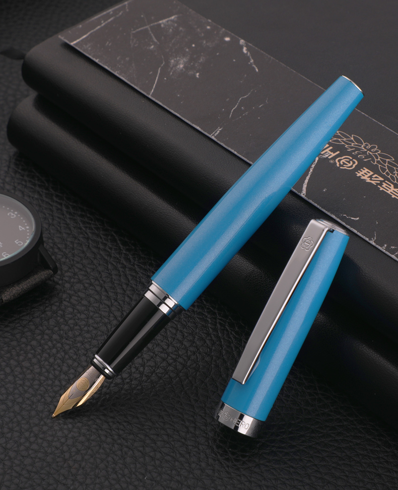 英雄hero382钢笔美工笔弯头笔商务办公学生书写练字用硬笔书法笔钢笔