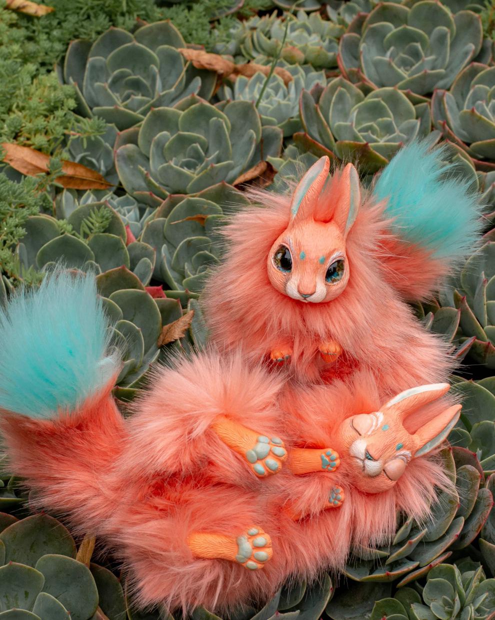 水星的礼物代购 松鼠幻想生物 俄罗斯艺术家手作玩偶关节可动 白色 全