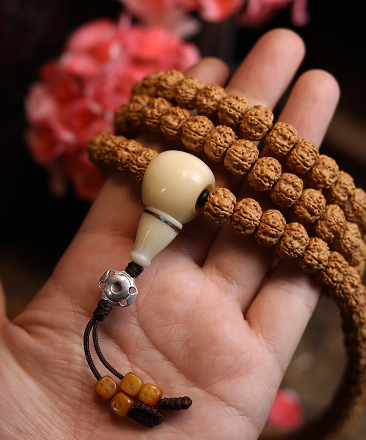 青鹊凰弟子珠金刚星月凤眼弟子珠灵骨南红菩提子配饰⑤灵骨骰子隔片