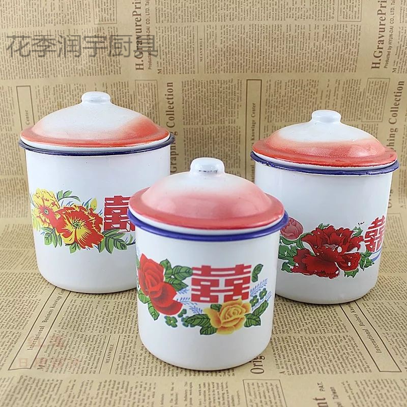 搪瓷缸老式特大号复古怀旧搪瓷杯子老式茶缸搪瓷水杯搪瓷缸子大茶杯