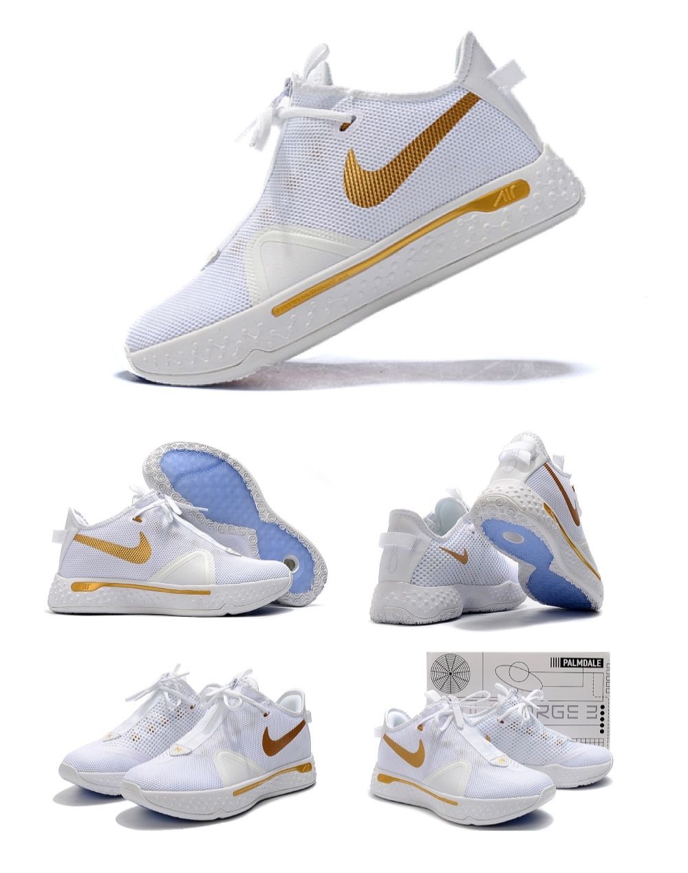 pg 4 保罗乔治4代篮球鞋 夏季透气学生实战缓震气垫男女运动休闲 2k20