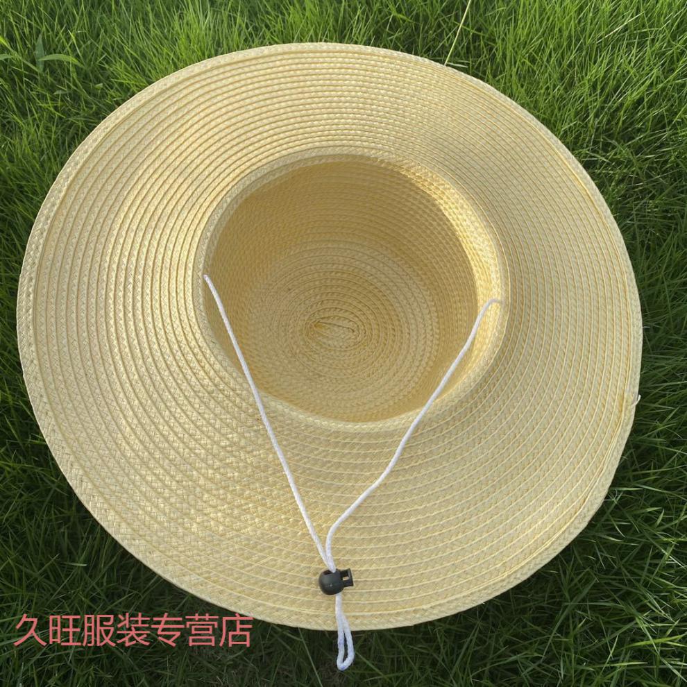干农活草帽子 夏季男女防晒帽农民草帽遮阳防水帽子可印字劳保用品大