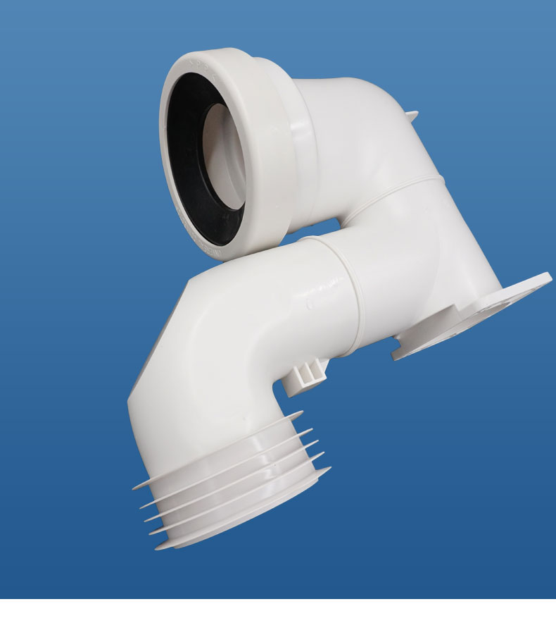 墙排马桶改地排下水排污管坐便器后排加长转接头可调节t型90转接管墙