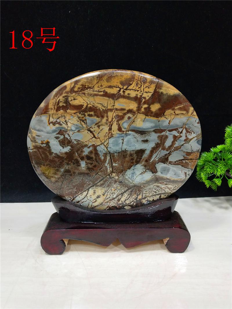 广西草花石摆件天然广西国画石原石观赏石石头收藏家居布景礼品摆件
