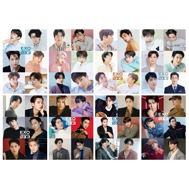 迪士尼exo海报2022全新边伯贤朴灿烈吴世勋张艺兴宿舍9人写真墙贴周边