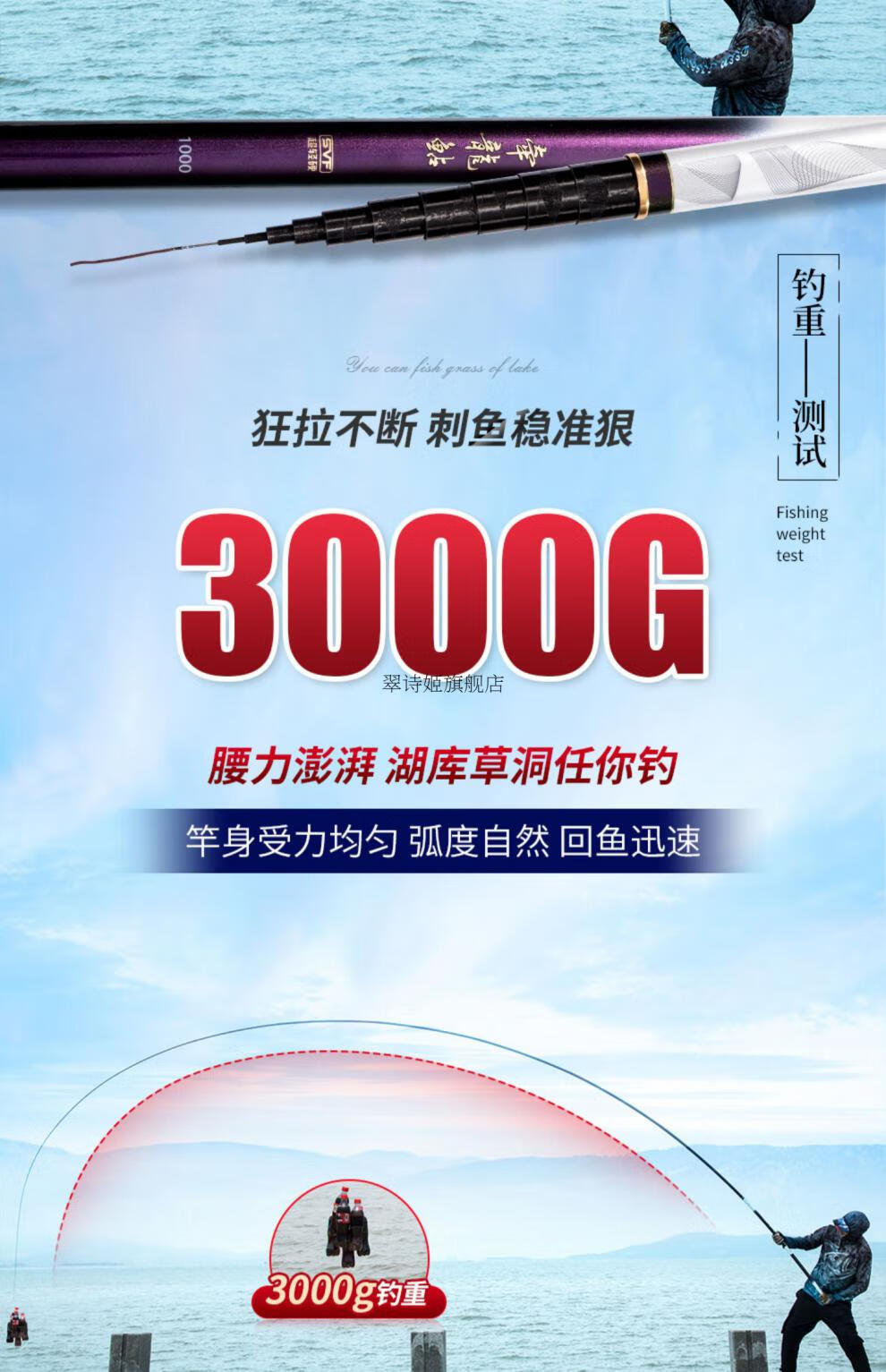 新升级捍太郎牵龙鲇长竿鱼竿轻硬111213米10传统钓鱼竿炮杆打窝竿足尺