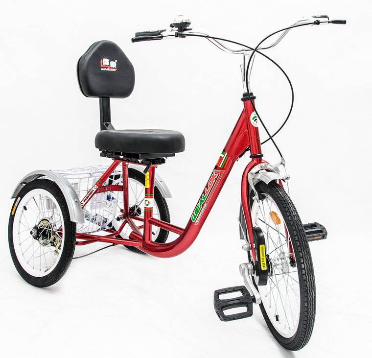 脚踏三轮车老人伟乐三轮老人遛弯车脚蹬三轮车老年人力代步脚踏康体车