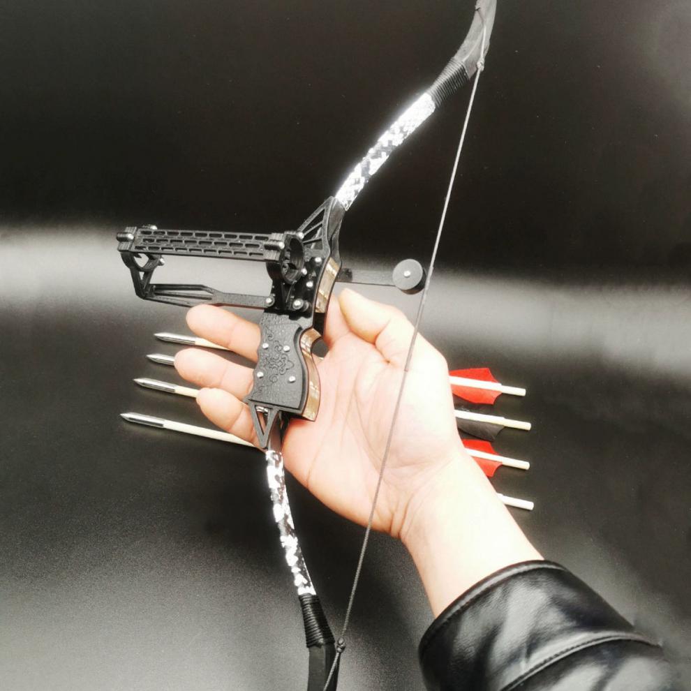 迷你传统竞技反曲弓箭射箭直拉弓玩具室内解压射击打靶弹射 竞技反曲