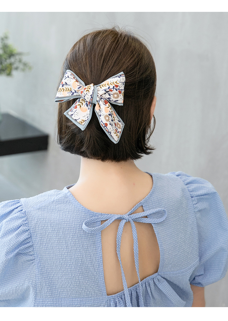 张太太发带女绑发头饰2021年新款蝴蝶结扎马尾飘带布韩版短发发饰女