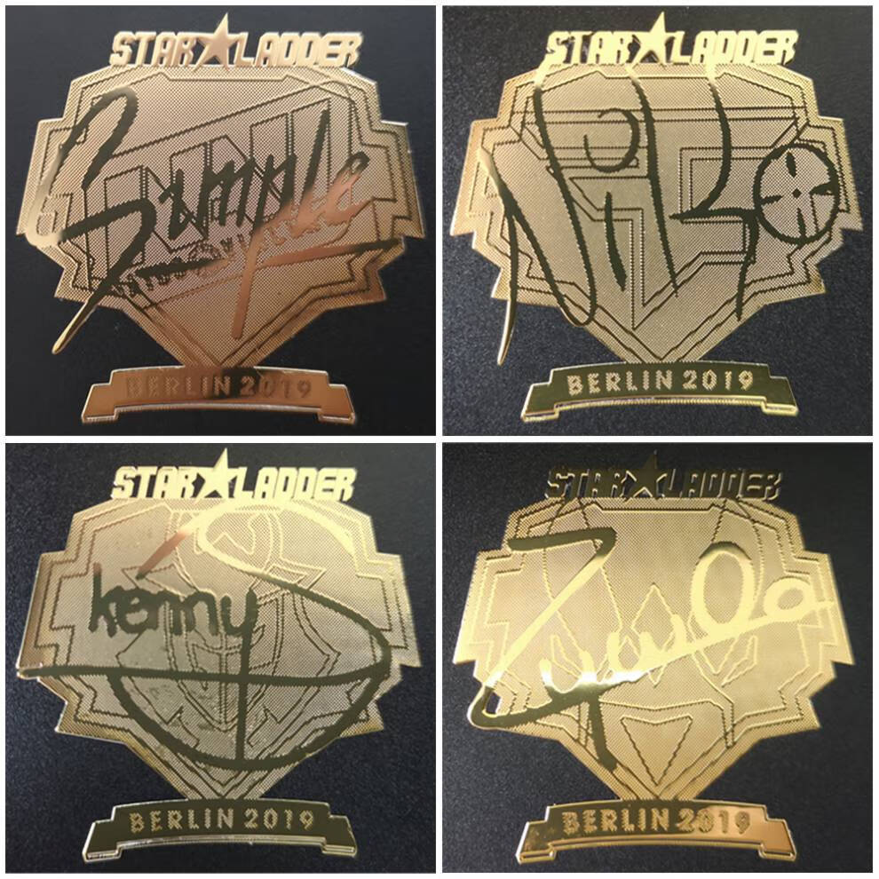 leilbcsgo贴纸csgo全息印花贴纸金贴titan泰坦大眼s1mplek神navi实物