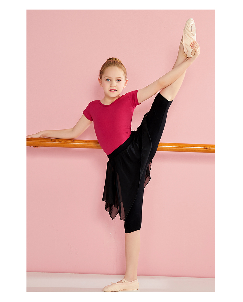 舞蹈服儿童女童夏季舞蹈练功服中国舞套装芭蕾舞裙拉丁舞服形体服单件