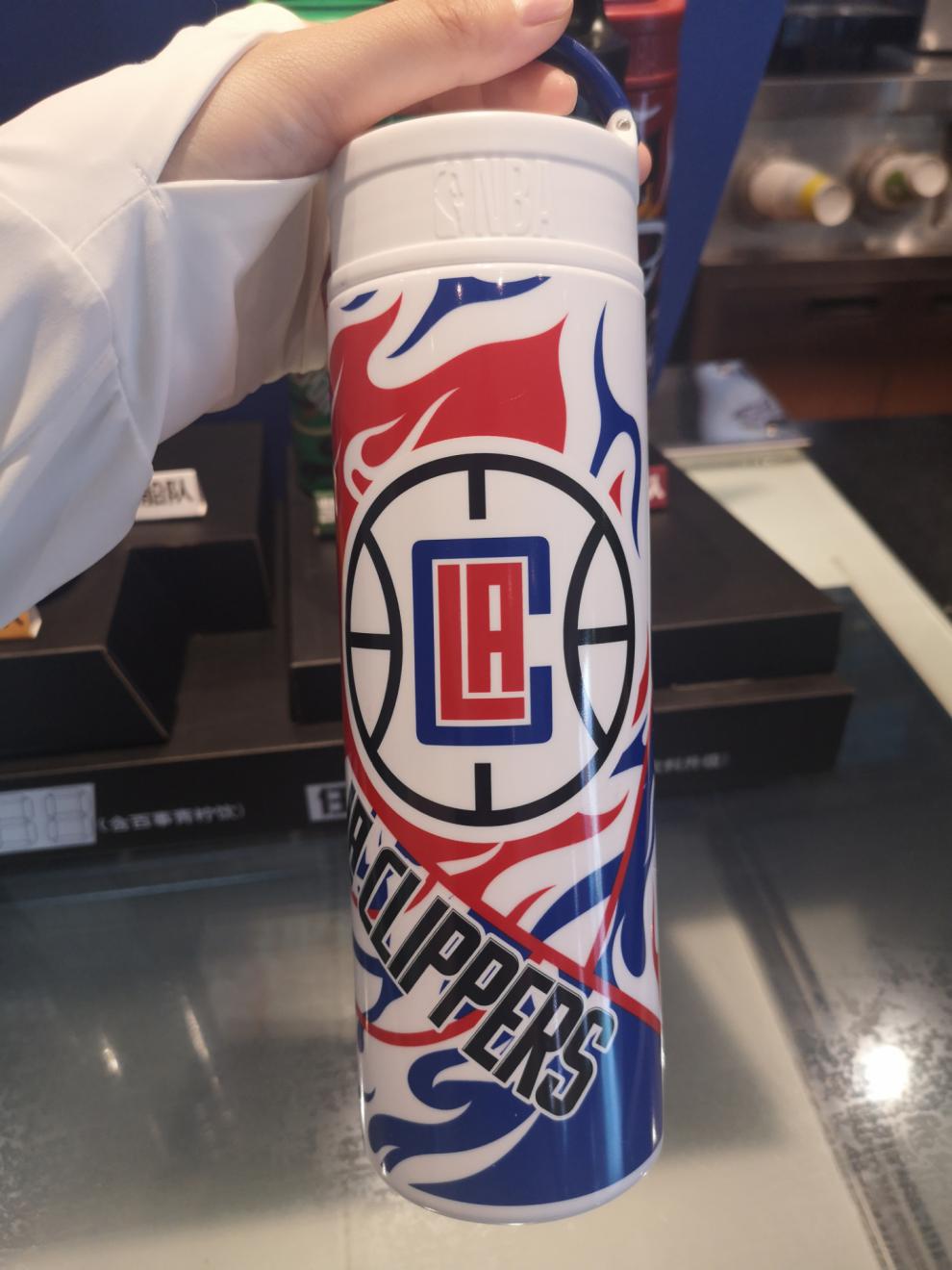 德克士2021得意杯nba合作款西部东部杯超人水杯湖人勇士杯 21年白色