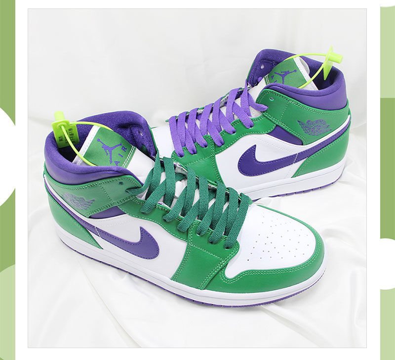 紫色鞋带鸳鸯黄色a·j1low低帮北卡蓝橙色鞋带 适配aj绿巨人-墨玉绿1