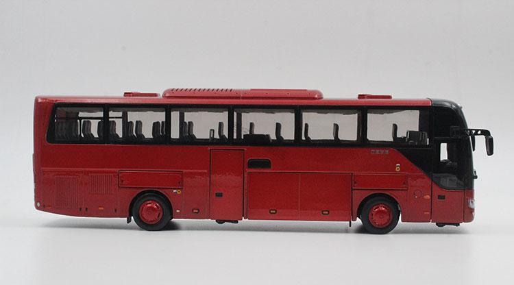 宇通客车模型u红原厂142宇通客车zk6118h双层旅游大巴宇通巴士合金