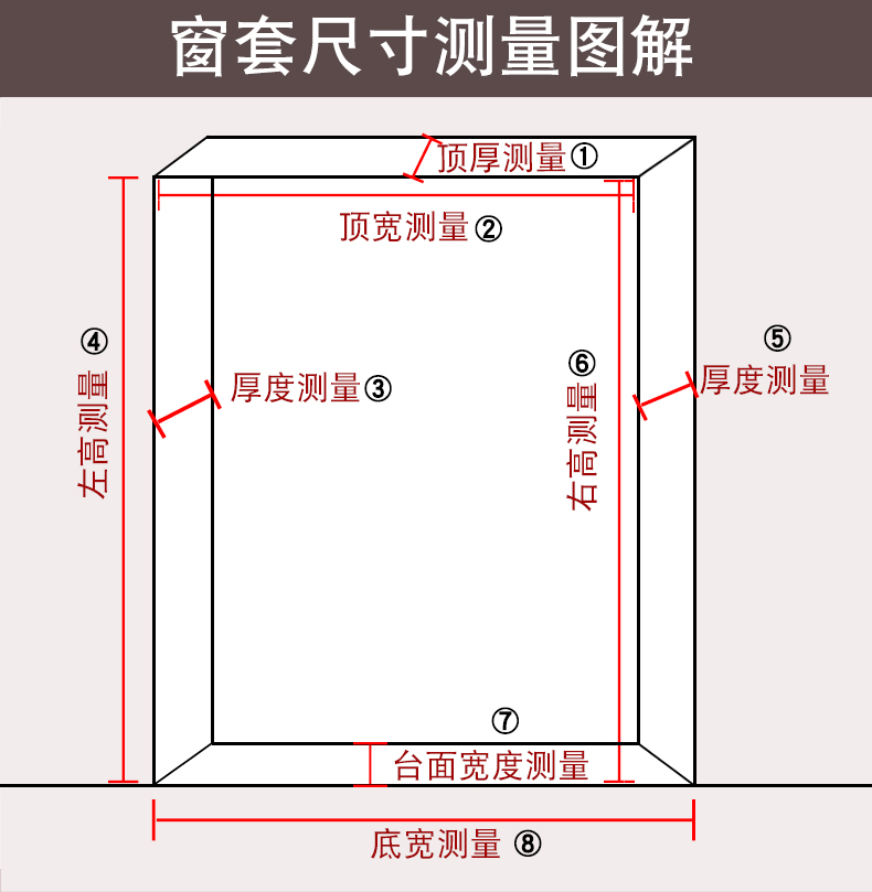 石塑窗套门套包边自粘窗框瓷砖线条窗台板仿大理石装饰人造石台面1米