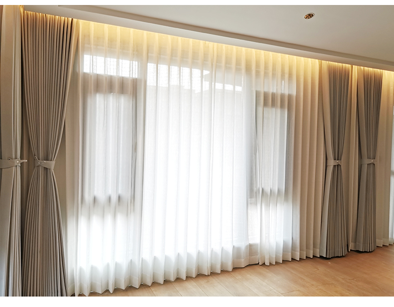189系列 高温蒸汽定型窗帘日式工艺落地飘窗窗台阳台卧室 浅灰 er1