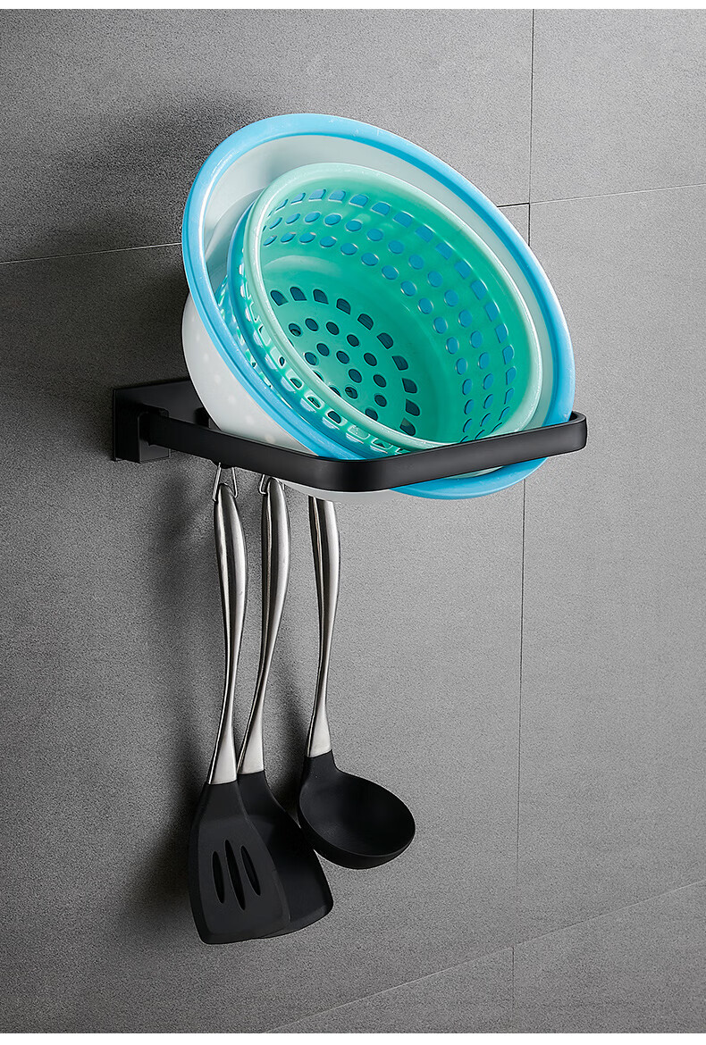 2022年新 款禾佳成 脸盆收纳架卫生间壁挂免打孔盆架浴室洗手间放盆子