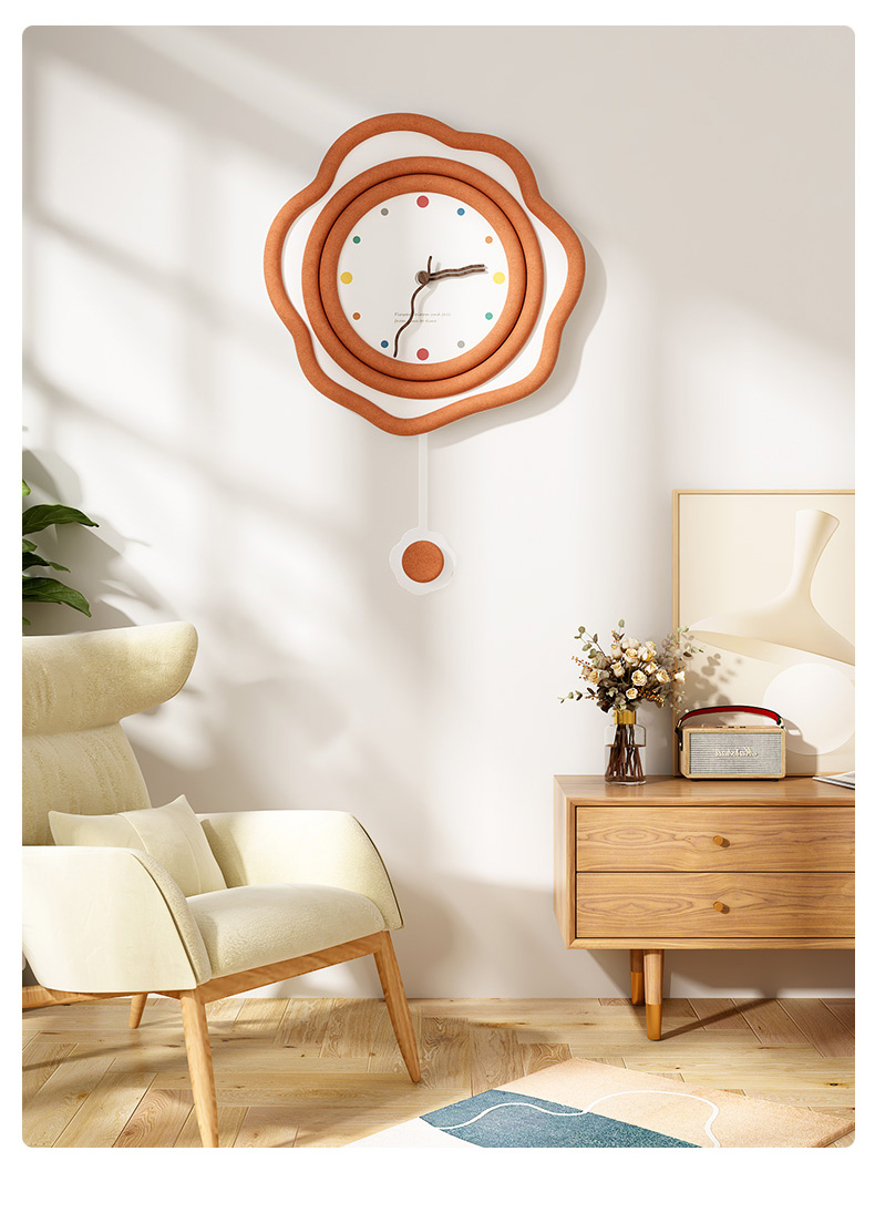 美世达meisd简约现代钟表挂钟客厅时钟壁挂灯家用时尚创意挂墙艺术网