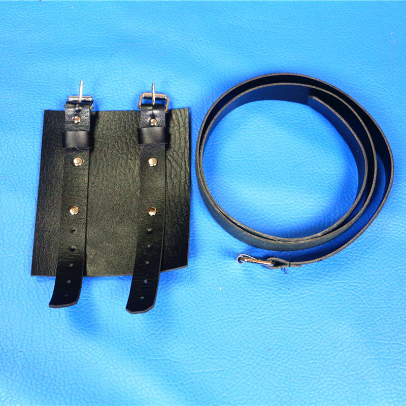 【京优选】皮制刀剑腰带皮带 刀剑扣 挂腰间 皮制腰挂背带 布袋子