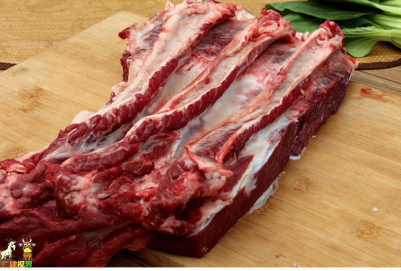 清真农家黄牛肋条肉去骨牛肋排肉鲜牛肉鲜嫩多汁原切高品质3斤原切牛