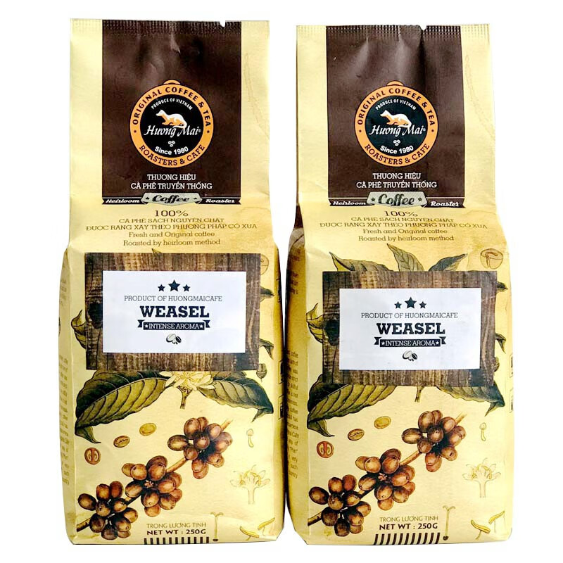 越南代购猫屎咖啡豆weasel新鲜烘焙 原装进口 貂鼠麝香猫香醇特浓