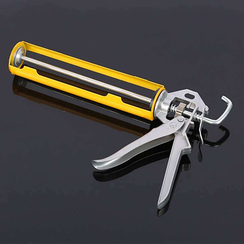 【精选】玻璃胶枪通用型省力加厚打胶枪瓷白胶透明胶美缝专用镀铬胶枪